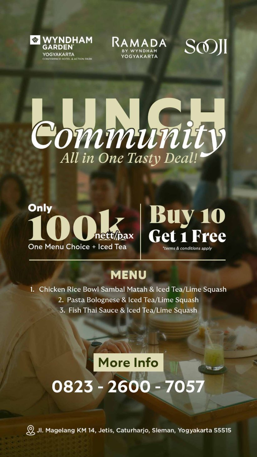 Promo Lunch Community — Sooji Restaurant Jogja